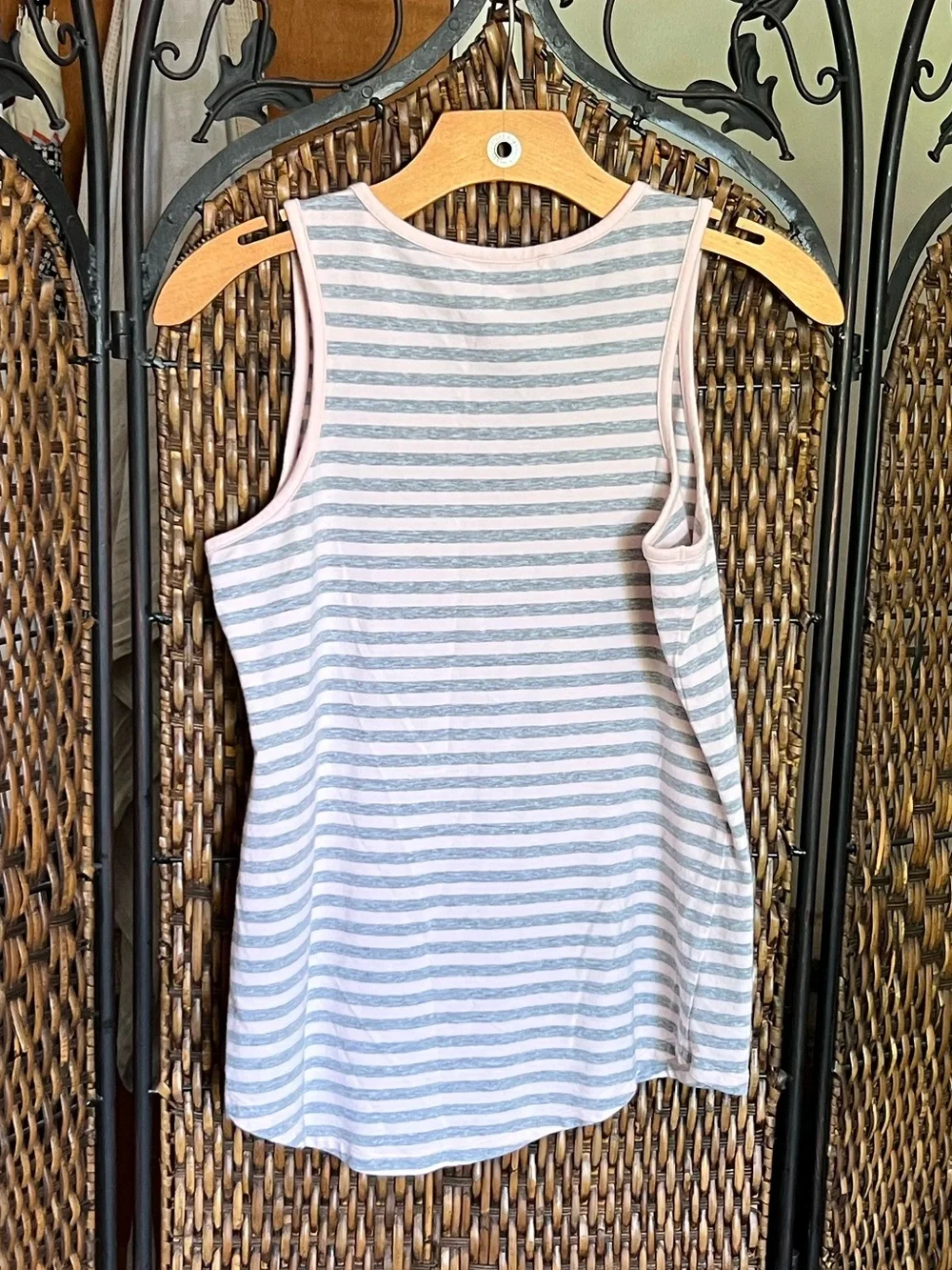 XS Michael Kors Striped Cotton Tank Top